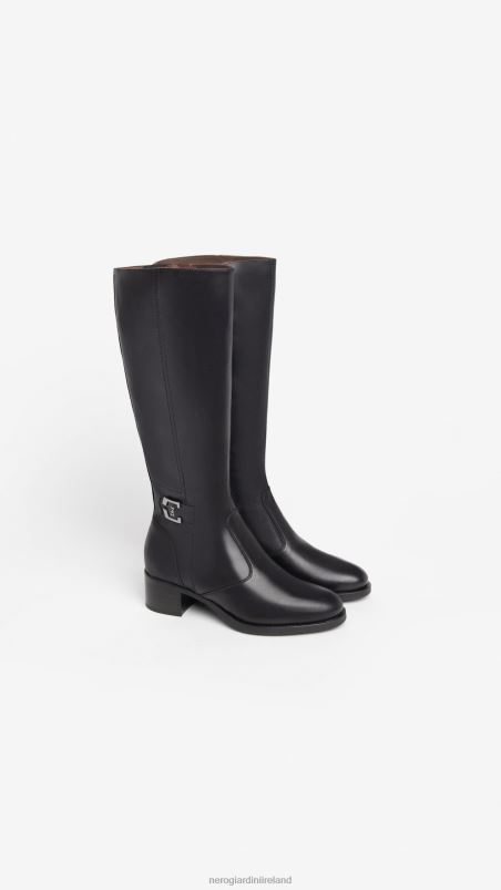 NeroGiardini Women Art. I308800D leather boots Nero N8HP4237
