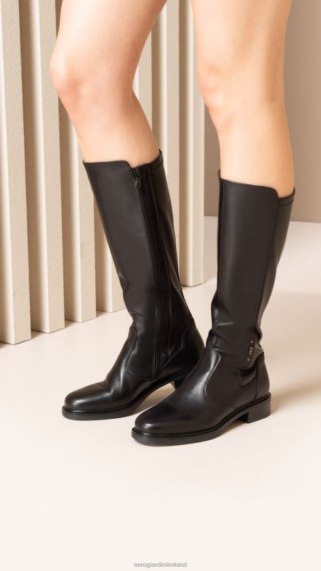 NeroGiardini Women Art. I308812D leather boots Nero N8HP4252