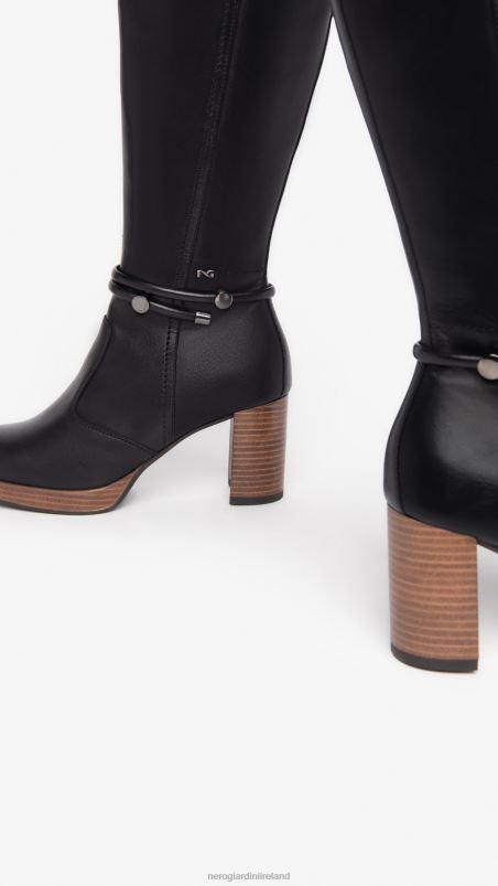 NeroGiardini Women Art. I308880D leather boots Nero N8HP4243