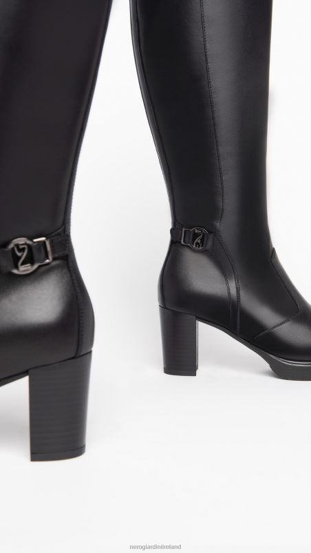 NeroGiardini Women Art. I308900D leather boots Nero N8HP4235