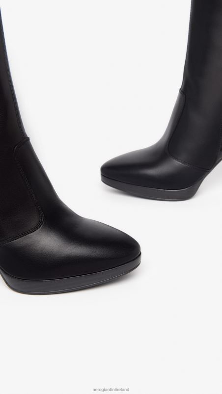 NeroGiardini Women Art. I308910D leather boots Nero N8HP4236