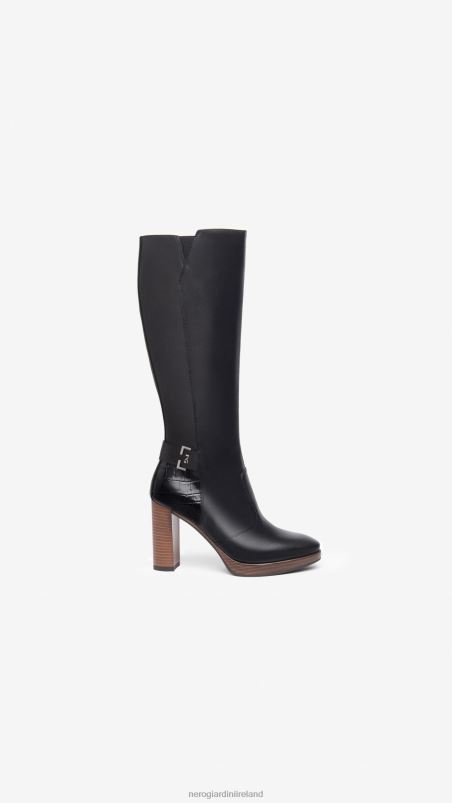 NeroGiardini Women Art. I308920D leather boots Nero N8HP4246