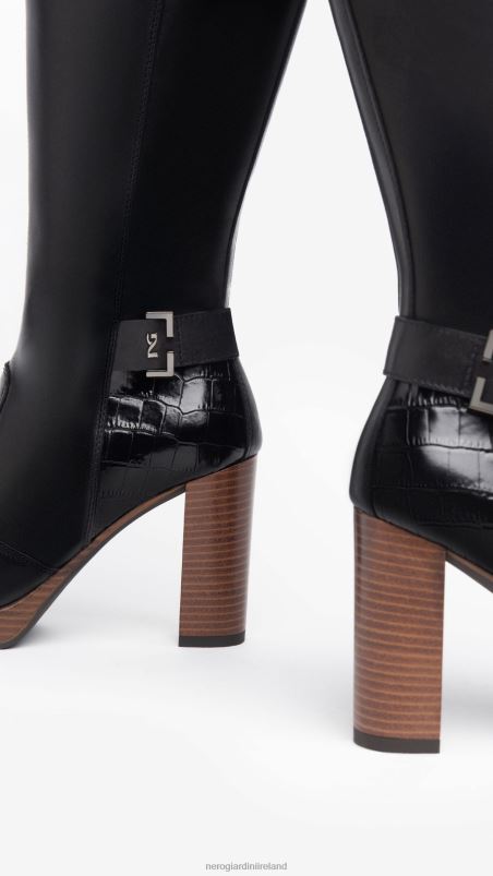NeroGiardini Women Art. I308920D leather boots Nero N8HP4246
