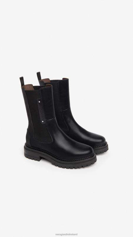 NeroGiardini Women Art. I308950D leather chelsea boots Nero N8HP4211