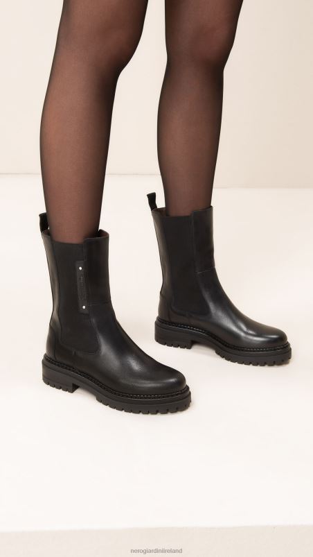 NeroGiardini Women Art. I308950D leather chelsea boots Nero N8HP4211