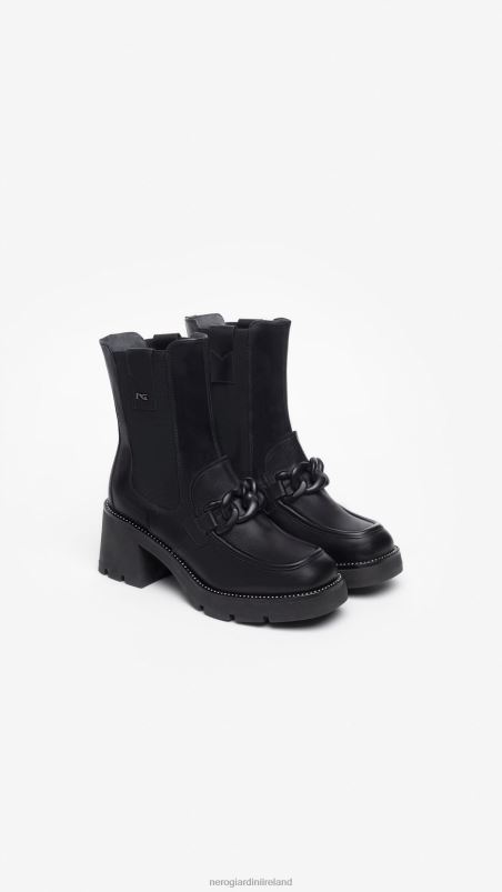 NeroGiardini Women Art. I309041D leather chelsea boots Nero N8HP4226