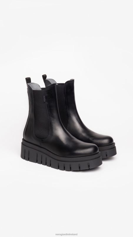 NeroGiardini Women Art. I309090D leather chelsea boots Nero N8HP4214