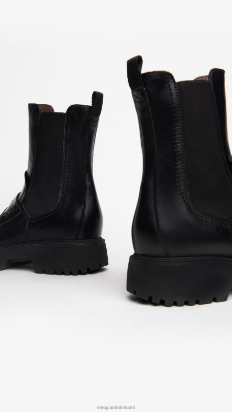 NeroGiardini Women Art. I309110D leather chelsea boots Nero N8HP4221