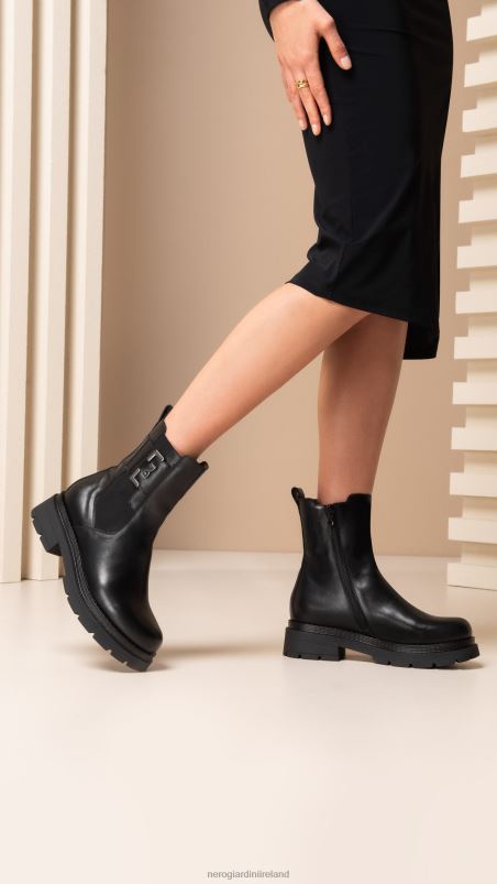 NeroGiardini Women Art. I309150D leather chelsea boots Nero N8HP4209