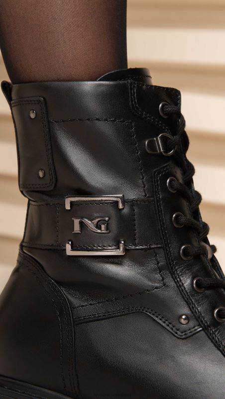 NeroGiardini Women Art. I309062D leather combat boots Nero N8HP4116