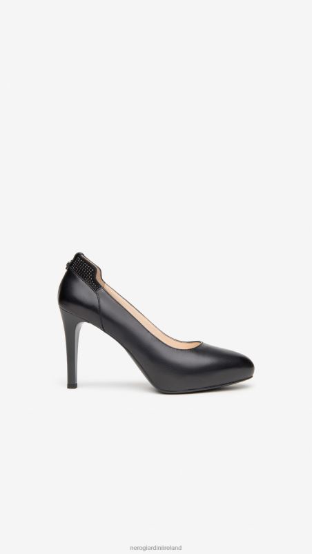 NeroGiardini Women Art. I013460DE leather and suede court shoes Nero N8HP456