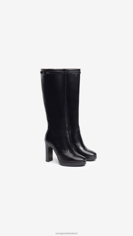 NeroGiardini Women Art. I308723DE leather boots Nero N8HP4257