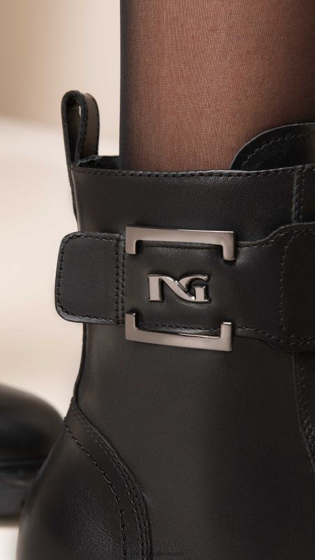 NeroGiardini Women Art. I117652D leather combat boots Nero N8HP4108
