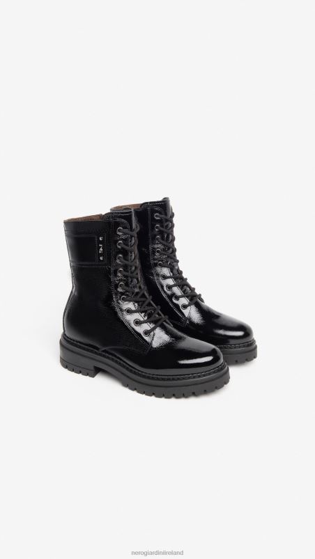 NeroGiardini Women Art. I308954D patent combat boots Nero N8HP4115