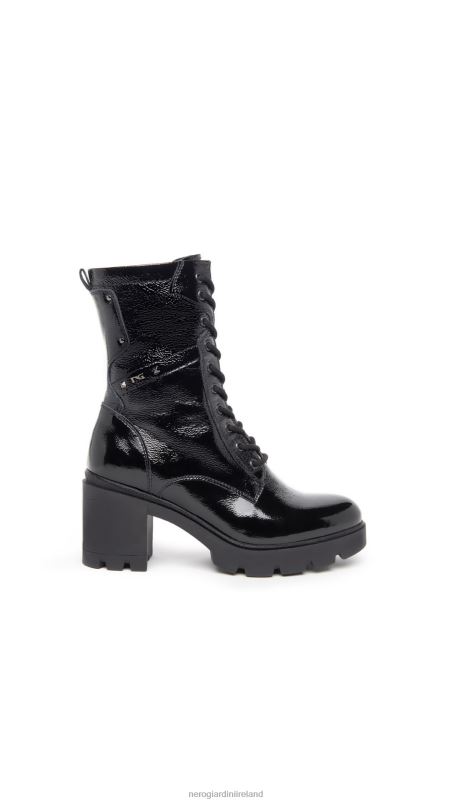 NeroGiardini Women Art. I309019D patent combat boots Nero N8HP4120