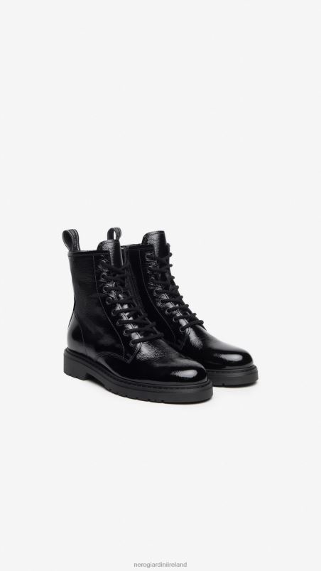 NeroGiardini Women Art. I309180D patent combat boots Nero N8HP4121