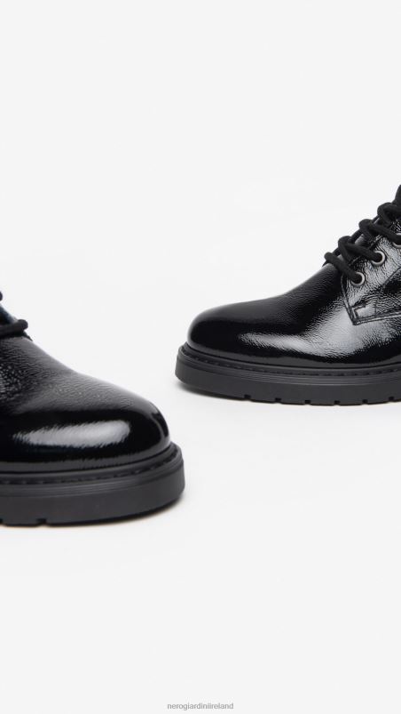 NeroGiardini Women Art. I309180D patent combat boots Nero N8HP4121