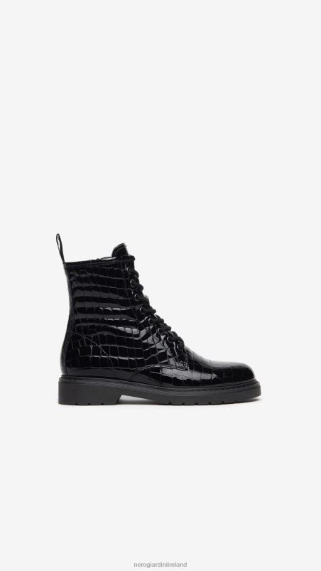 NeroGiardini Women Art. I309181D patent combat boots Nero N8HP4122