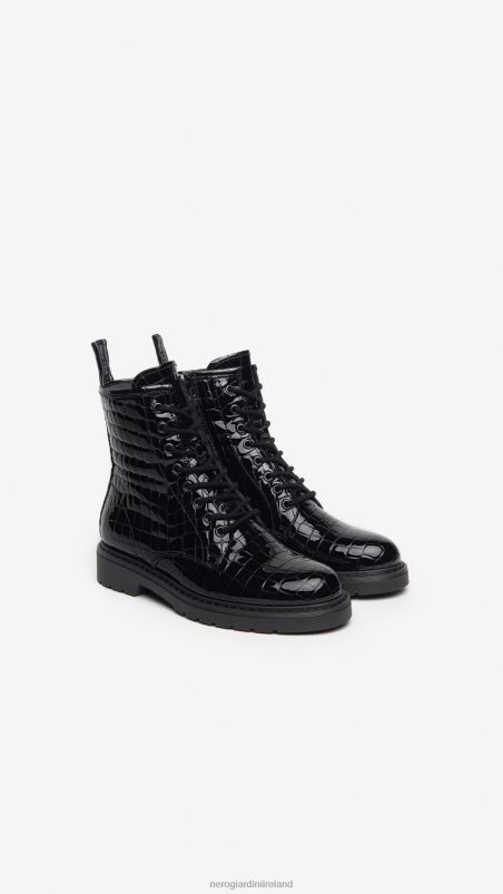 NeroGiardini Women Art. I309181D patent combat boots Nero N8HP4122