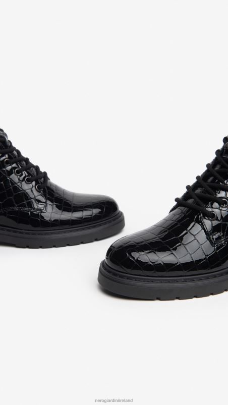 NeroGiardini Women Art. I309181D patent combat boots Nero N8HP4122