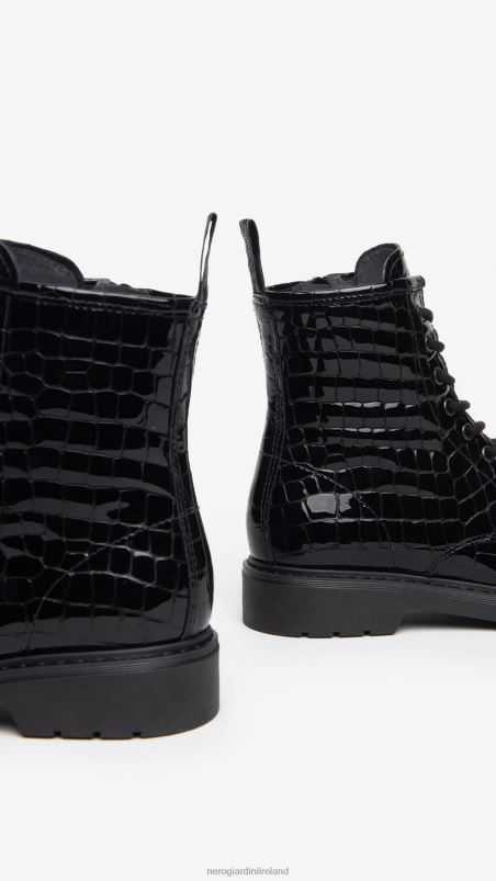 NeroGiardini Women Art. I309181D patent combat boots Nero N8HP4122