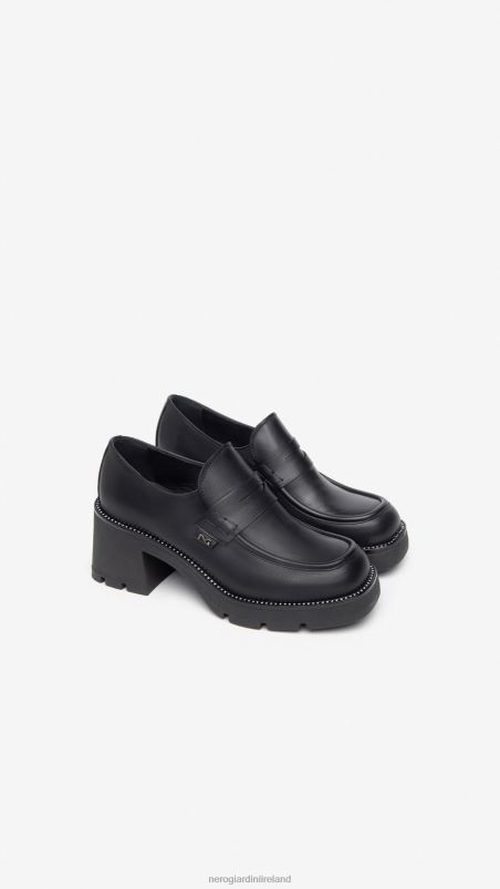 NeroGiardini Women Art. I308150D leather loafers Nero N8HP492