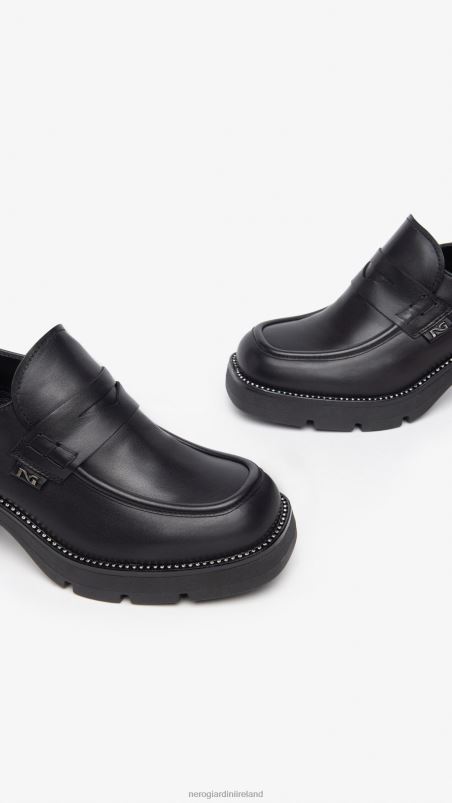NeroGiardini Women Art. I308150D leather loafers Nero N8HP492