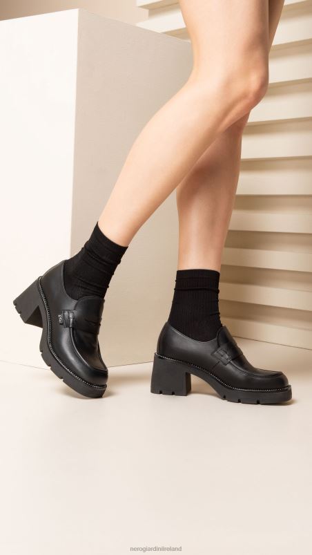 NeroGiardini Women Art. I308150D leather loafers Nero N8HP492