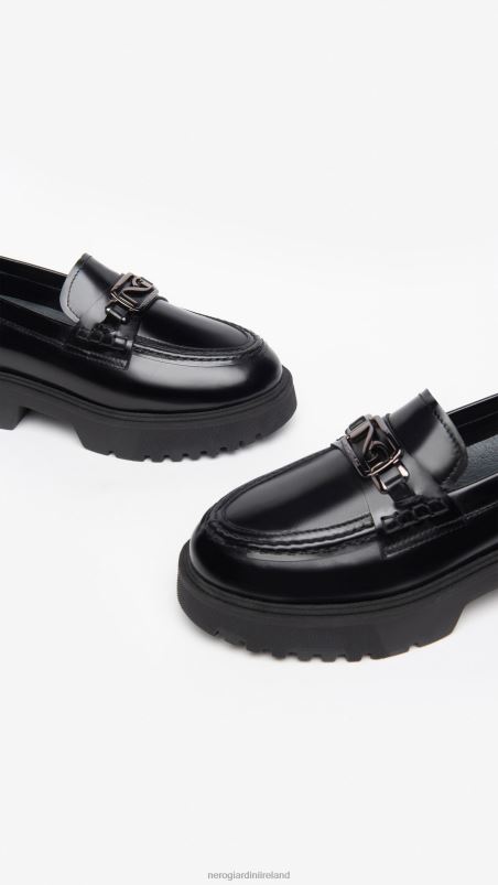 NeroGiardini Women Art. I308160D leather loafers Nero N8HP494
