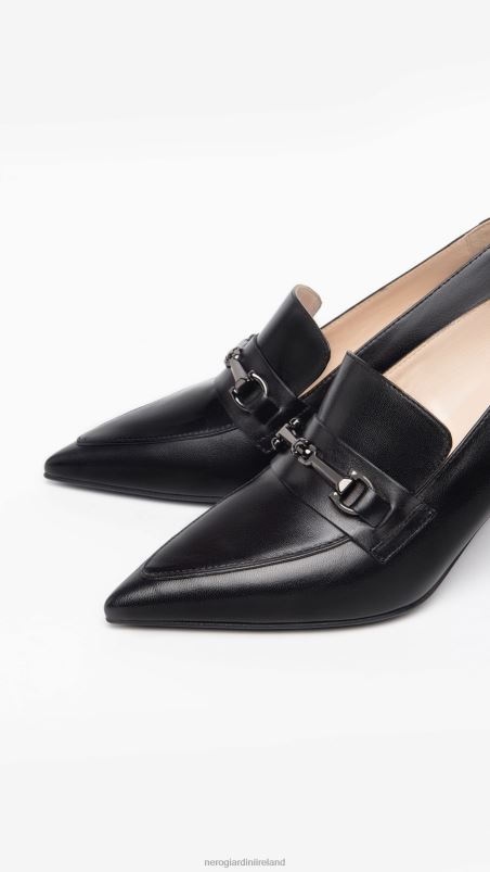 NeroGiardini Women Art. I308620DE leather loafers Nero N8HP496
