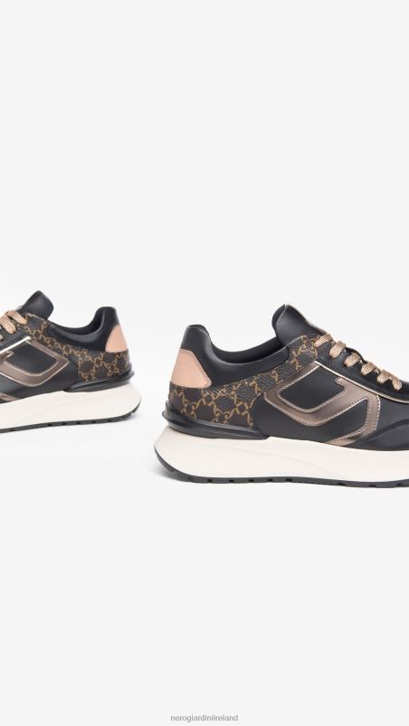 NeroGiardini Women Art. I308350D leather sneakers Nero N8HP48