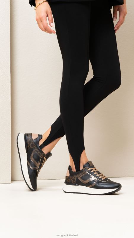 NeroGiardini Women Art. I308350D leather sneakers Nero N8HP48