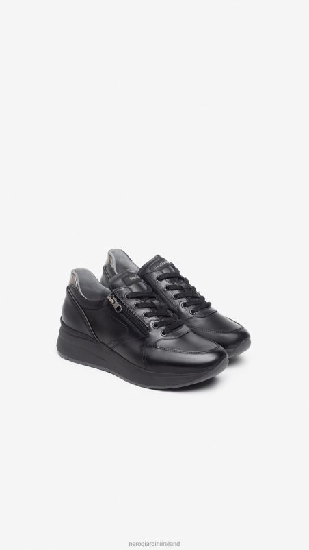 NeroGiardini Women Art. I308370D leather sneakers Nero N8HP417