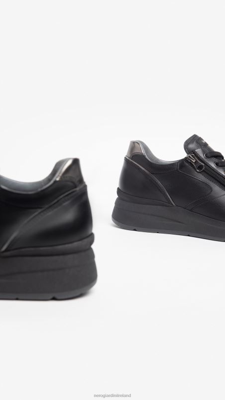NeroGiardini Women Art. I308370D leather sneakers Nero N8HP417