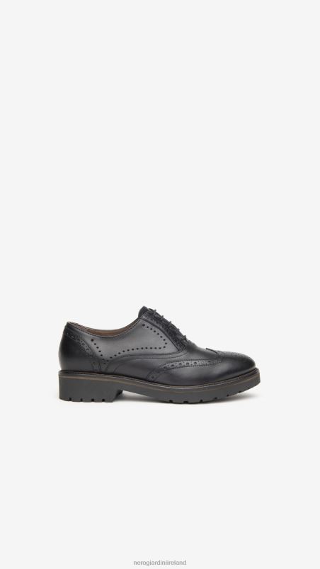NeroGiardini Women Art. I013120D leather tie-up shoes Nero N8HP469