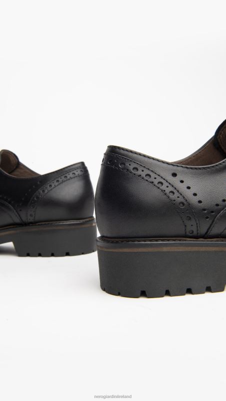NeroGiardini Women Art. I013120D leather tie-up shoes Nero N8HP469