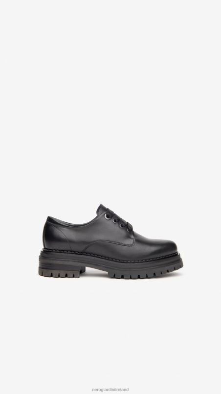NeroGiardini Women Art. I117718D leather tie-up shoes Nero N8HP470