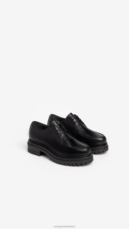 NeroGiardini Women Art. I205107D leather tie-up shoes Nero N8HP473