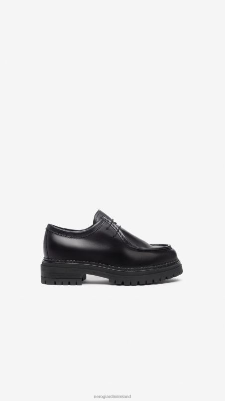 NeroGiardini Women Art. I308100D leather tie-up shoes Nero N8HP474