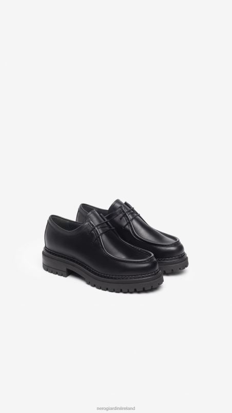 NeroGiardini Women Art. I308100D leather tie-up shoes Nero N8HP474