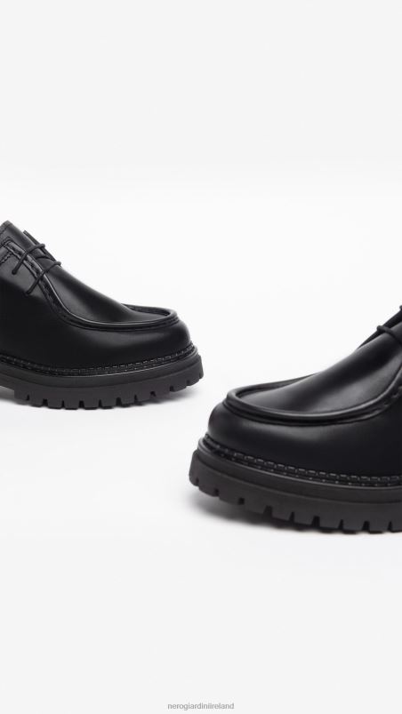 NeroGiardini Women Art. I308100D leather tie-up shoes Nero N8HP474