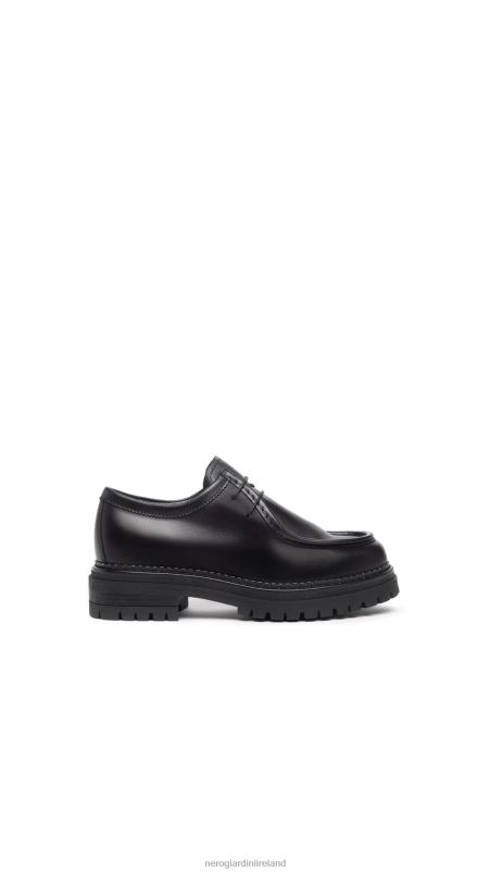 NeroGiardini Women Art. I308100D leather tie-up shoes Nero N8HP474