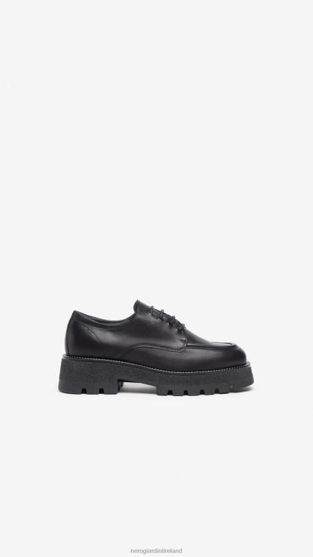 NeroGiardini Women Art. I308131D leather tie-up shoes Nero N8HP476