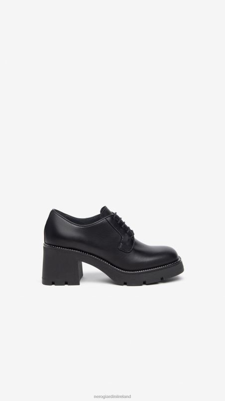 NeroGiardini Women Art. I308151D leather tie-up shoes Nero N8HP475
