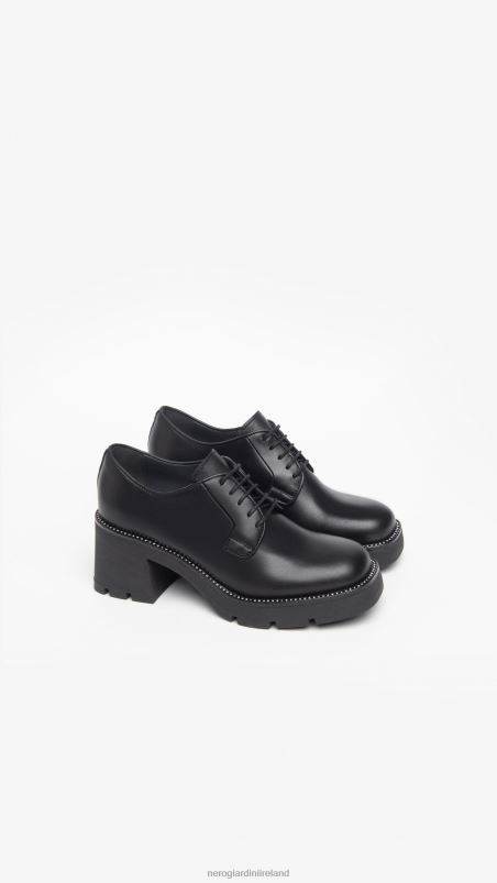 NeroGiardini Women Art. I308151D leather tie-up shoes Nero N8HP475