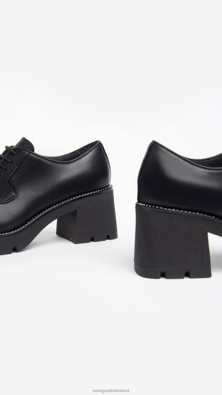 NeroGiardini Women Art. I308151D leather tie-up shoes Nero N8HP475