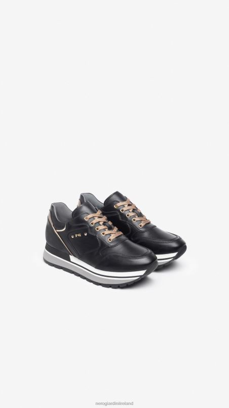 NeroGiardini Women Art. I308390D leather sneakers Nero N8HP49