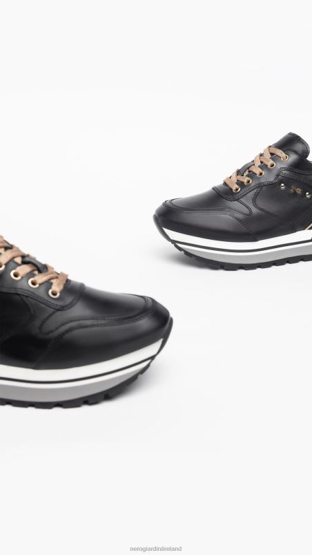 NeroGiardini Women Art. I308390D leather sneakers Nero N8HP49