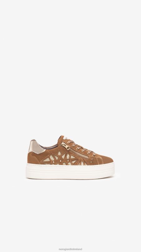NeroGiardini Women Art. I308411D leather and suede sneakers Malto N8HP416