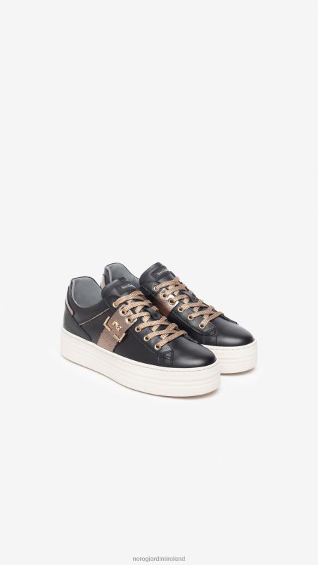 NeroGiardini Women Art. I308412D leather sneakers Nero N8HP47